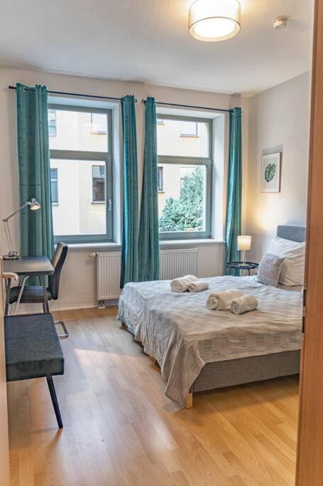 Blue Chili 23 - Modern, Zentral, Mit Balkon Apartman Magdeburg Kültér fotó